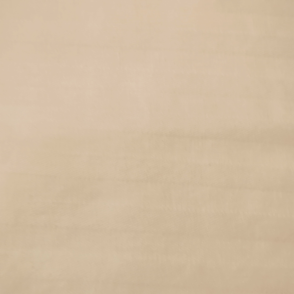 Off-white tablecloth, 60 x120 inches. Off-white 1/2" satin stripes. Hemmed edge.